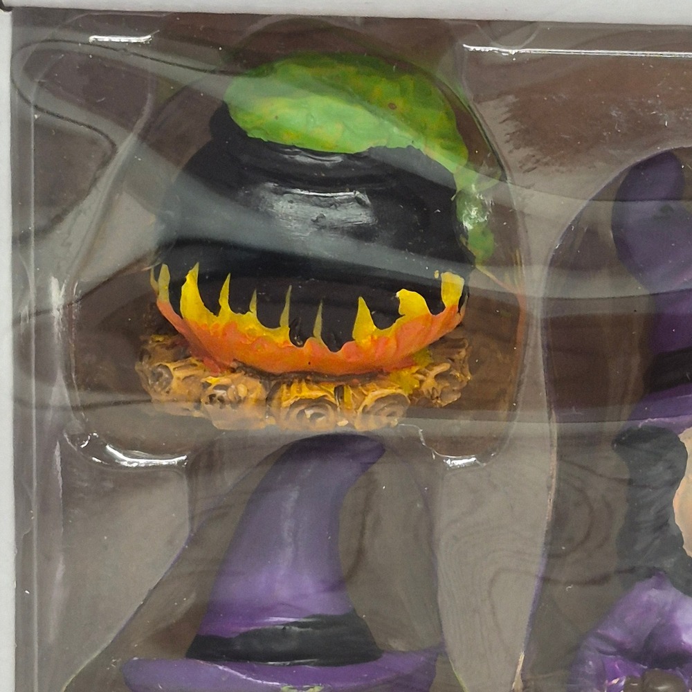 Seasonal Accents 6 Piece Fairy Garden Halloween Witch Set Miniatures New - Picture 3 of 8